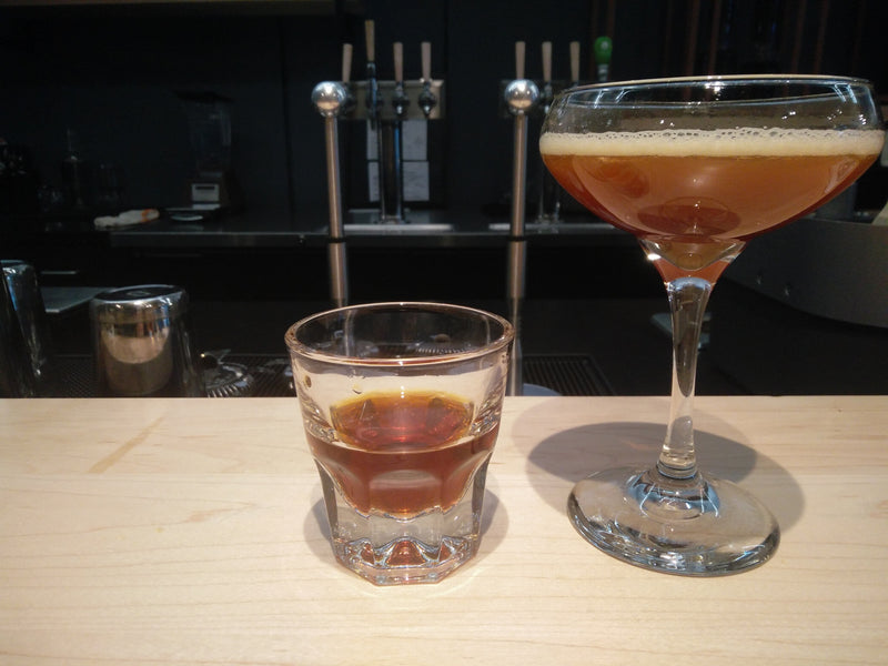 Drinking Coffee from a Coupe